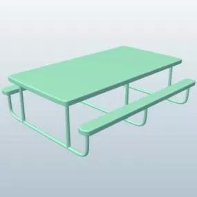 Skate Park Grind Table 3d model