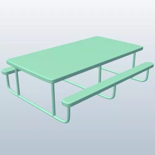 Skate Park Grind Table 3d model Skate Park Grind Table 3d model