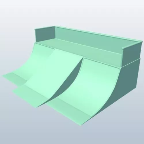 Skatepark Ramp 3d model Skatepark Ramp 3d model
