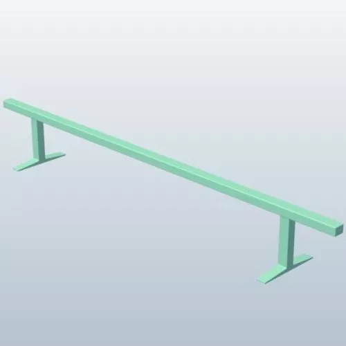 Building Wrought Iron Fence For Stairs 3d model