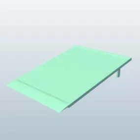 Skate Park Wedge Ramp 3d model