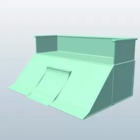 Skatepark Ramp Standard 3d model
