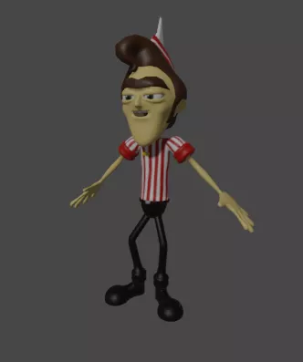 Skeet Character 3d model Skeet Character 3d model