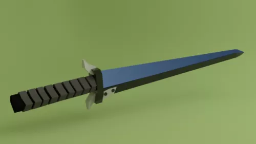 Claymore Sword Weapon 3d model