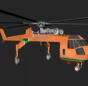 Sky Crane Transport Helicopter 3d model