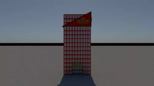 Skyscraper Hotel 3d model Skyscraper Hotel 3d model