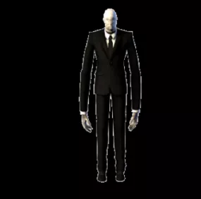 Slenderman Character Rigged V1 3d model