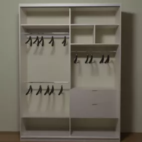 Sliding Bedroom Wardrobe 3d model