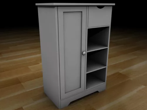 Hallway Interior With Arch 3d model