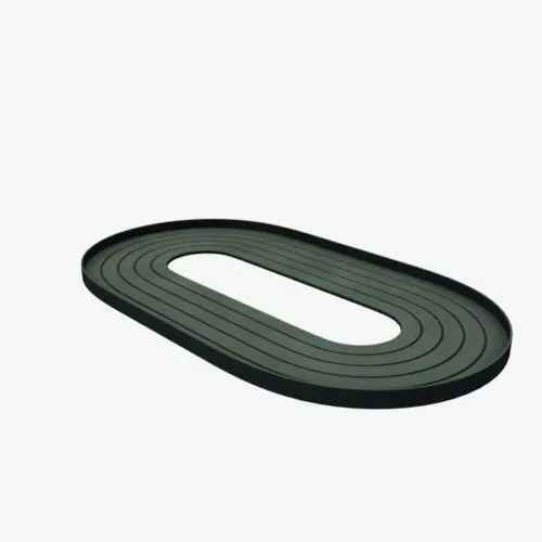 Red Race Car Rear Wing 3d model