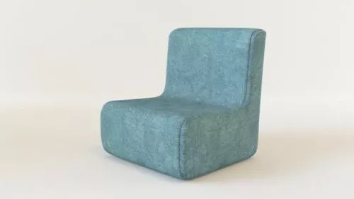 Fabric Small Sofa 3d model Fabric Small Sofa 3d model