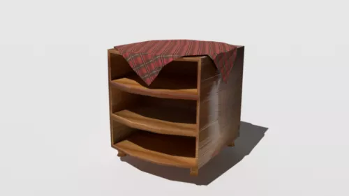 Small Wooden Table 3d model Small Wooden Table 3d model