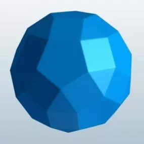 Small Hedron Ball 3d model