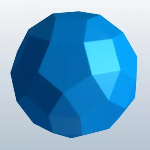 Small Hedron Ball 3d model Small Hedron Ball 3d model