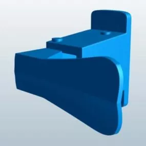Lowpoly Door Handle 3d model