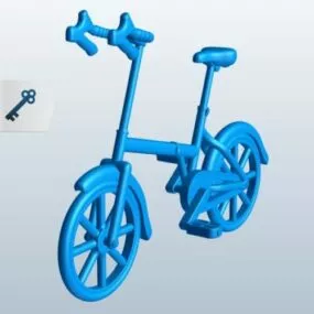 Small Wheel Bicycle Printable 3d model