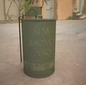 Smoke Grenade Weapon 3d model