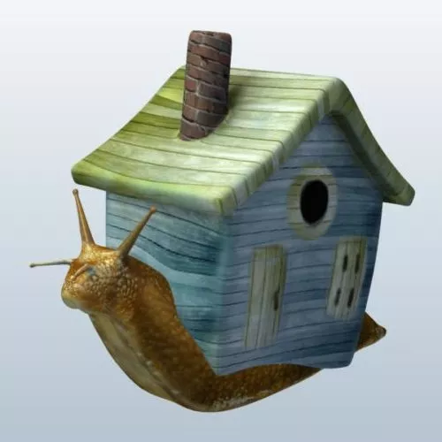 Old Abandoned Damage House 3d model
