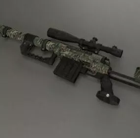 M200 Gun Sniper Rifle 3d model