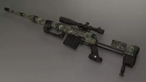 Bmg Rifle Gun 3d model