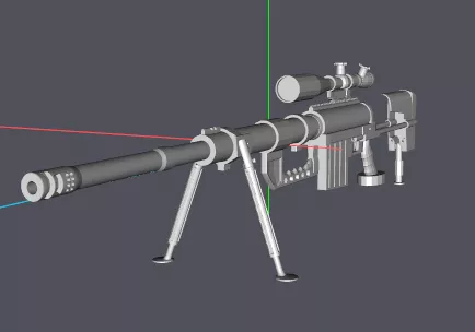 Sw M29 Revolver Gun 3d model