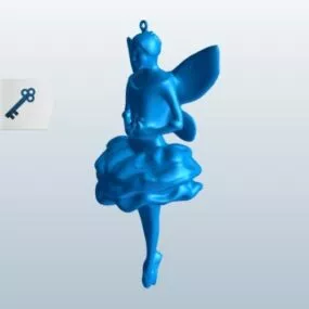 Snowflake Fairy Ornament 3d model