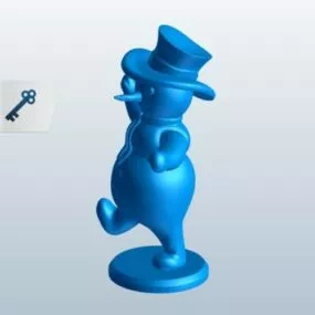 Snowman Dancing 3d model