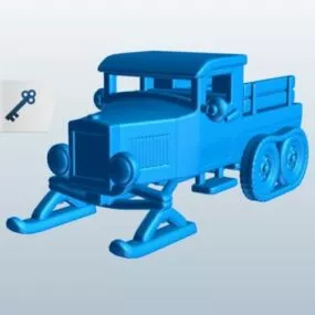 Snowmobile Vehicle 3d model