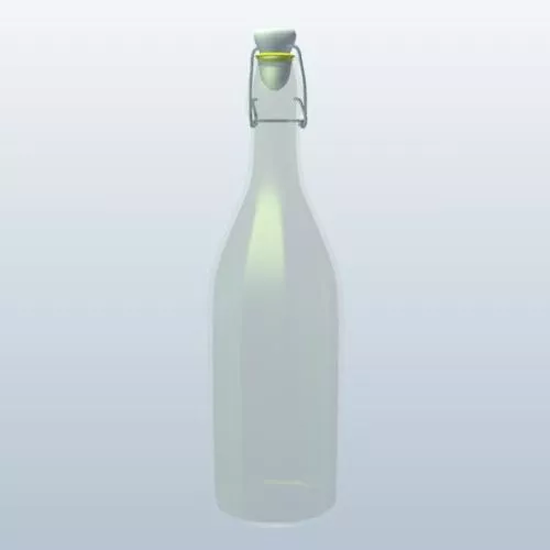 Glass Soda Bottle 3d model Glass Soda Bottle 3d model