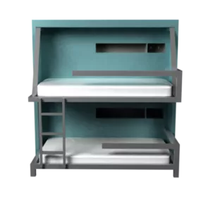 Blue Bunk Bed 3d model