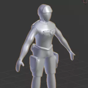 Soldier Lowpoly Character 3d model