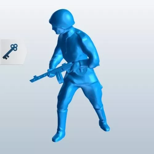 Military Gun Mp40 3d model