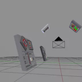 Space Flying Things 3d model