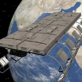 Space Dock Space Station 3d model