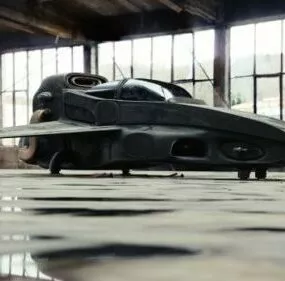Space Jet Sci-fi Vehicle 3d model