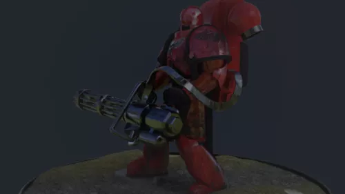 Marine War Hammer Robot 3d model Marine War Hammer Robot 3d model