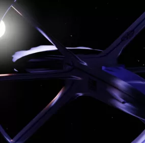 Round Space Ship V1 3d model