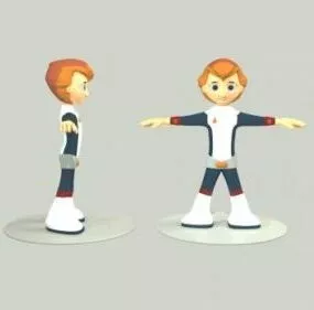 Space Boy Character 3d model