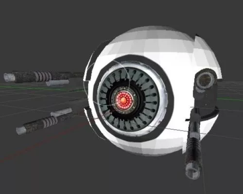 Droid Robot Uvw Map 3d model