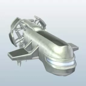 Futuristic Spaceship Cargo 3d model