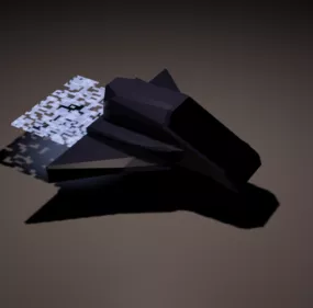 Moon Spaceship Lowpoly 3d model