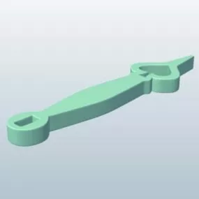 Spade Minute Hand 3d model