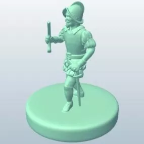 Medieval Spanish Conquistadors Pistol 3d model