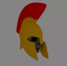 Spartan Skull With Helmet 3d model