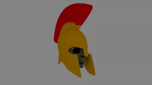 Armor Helmet Medieval Style 3d model