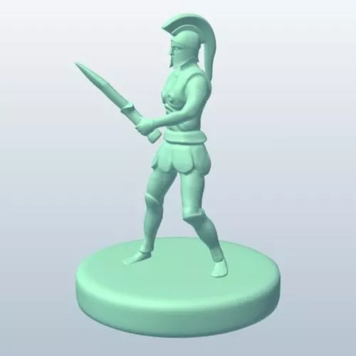 Cartoon Barbarian Warrior 3d model
