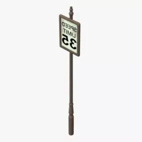 Speed Limit Sign 3d model
