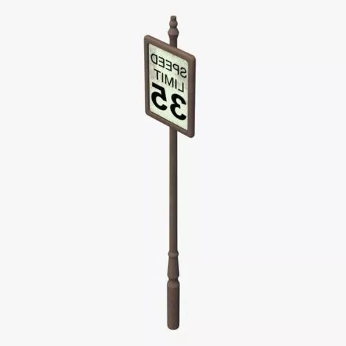 Crossing Sign 3d model