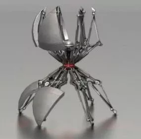 Sci-fi Sphere Bot 3d model