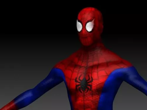 Spider Man Man Character Lowpoly 3d model
